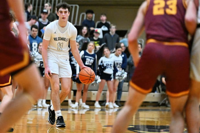 a Wilsonville Redmond 5A Oregon boys basketball quarterfinal 2024 Leon Neuschwander 22